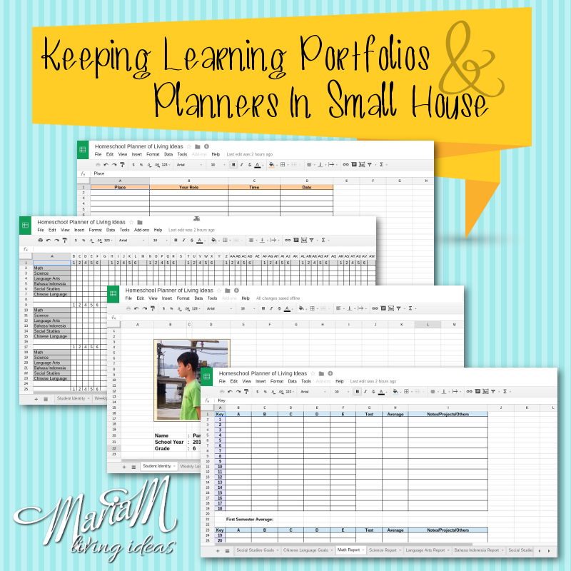homeschool portfolio and planner